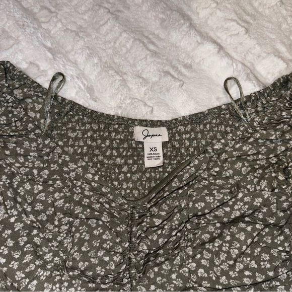 Japna Sage Green Floral Top - XS - Picture 3 of 4